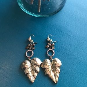 Boutique Gold Leaf Earrings